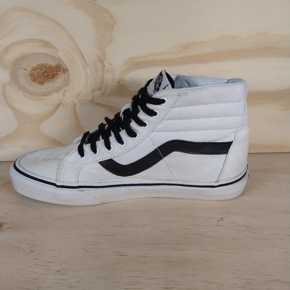 Vans - Off The Wall - SK-8 Hi - Cream/Black - Women''s - 11 - Picture 4 of 9
